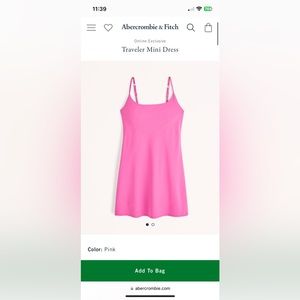 Abercrombie Hot Pink Traveler Mini Dress